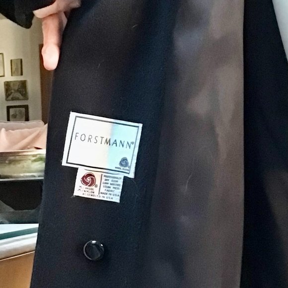 Retro Luxe Capelet wool Charles Klein coat - Picture 2 of 5